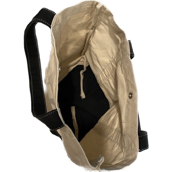 Medium Sigma Sigma Sigma Tote Bag with Navy Letters - Picture 4 of 7